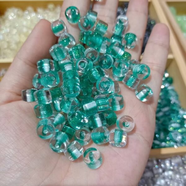 Sparkle Translucent Cylindrical Beads