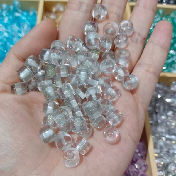 Sparkle Translucent Cylindrical Beads