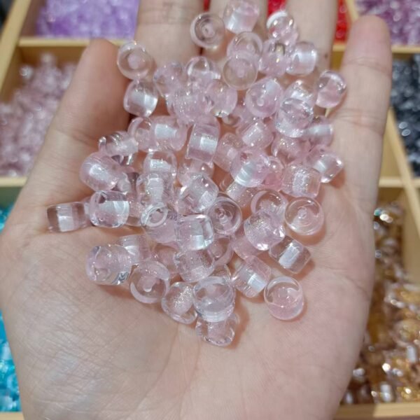 Sparkle Translucent Cylindrical Beads