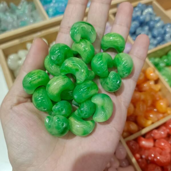 A03-1 Open Hole Moon Beads