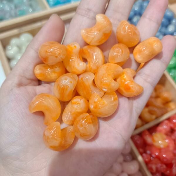 A03-2 Open Hole Moon Beads