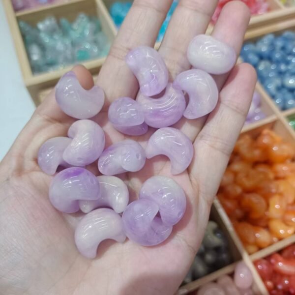 A03-4 Open Hole Moon Beads