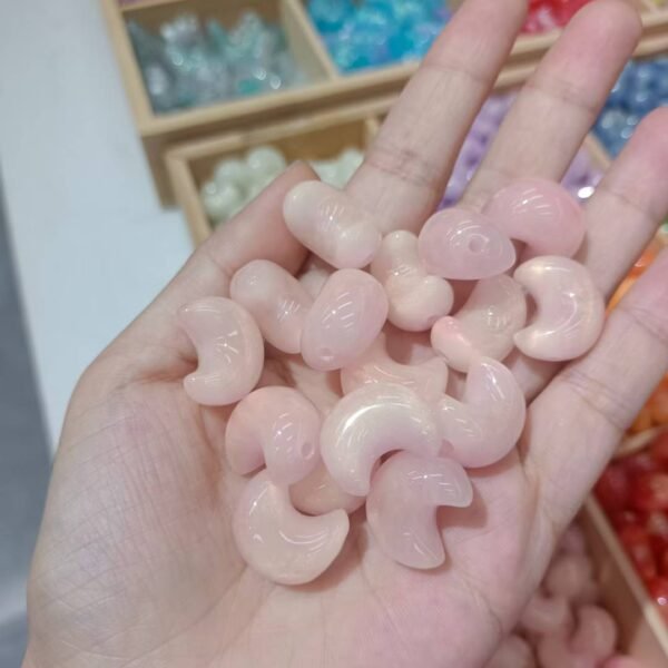 A03-8 Open Hole Moon Beads