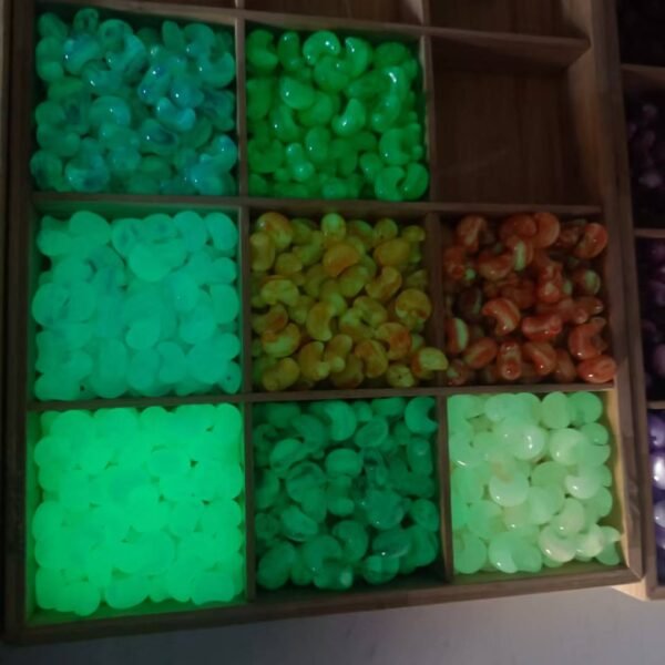 A03-9 Open Hole Moon Beads