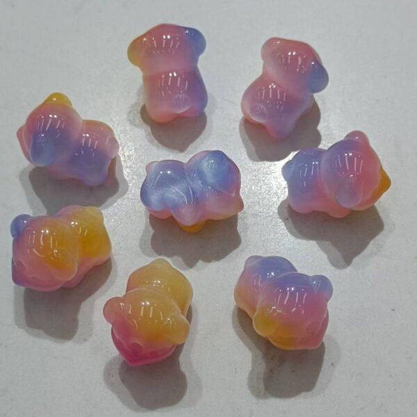 A09-1 Open Hole Two-tone Shimmer Puppy Beads