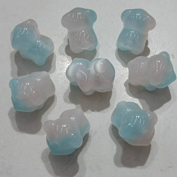 A09-2 Open Hole Two-tone Shimmer Puppy Beads