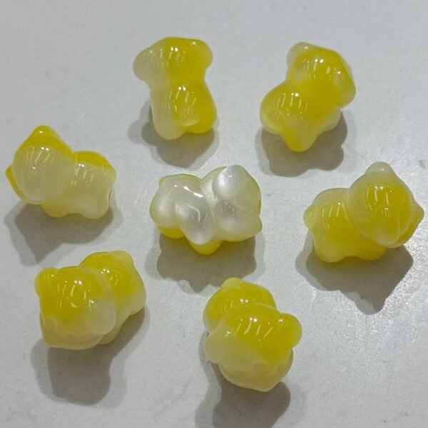 A09-3 Open Hole Two-tone Shimmer Puppy Beads