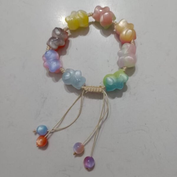 A09-9 Open Hole Two-tone Shimmer Puppy Beads