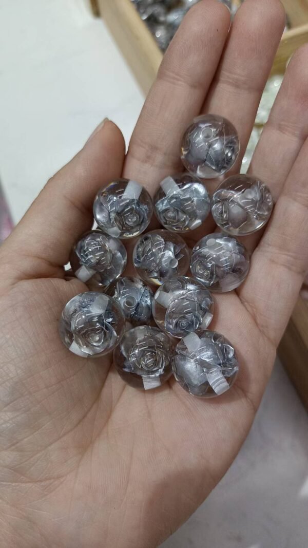 A10-6 Inlaid Rose Beads