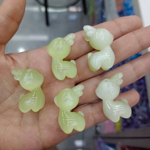 A12-1 Open Hole Shimmer Deer Beads