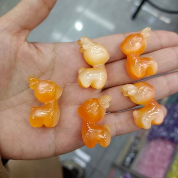 A12-2 Open Hole Shimmer Deer Beads