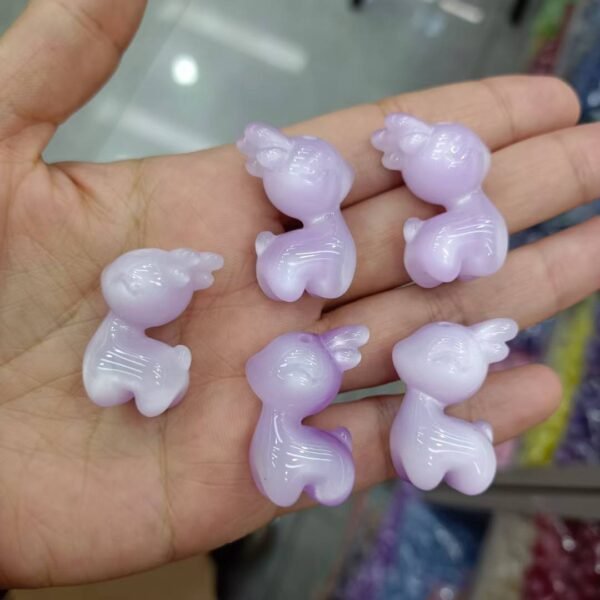 A12-3 Open Hole Shimmer Deer Beads