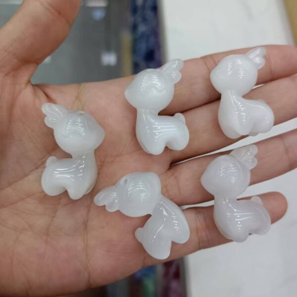 A12-4 Open Hole Shimmer Deer Beads