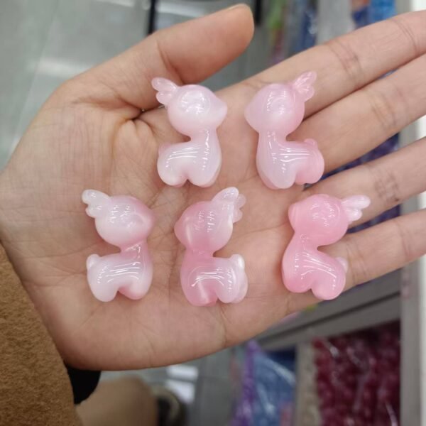 A12-5 Open Hole Shimmer Deer Beads