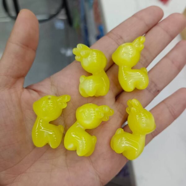 A12-6 Open Hole Shimmer Deer Beads