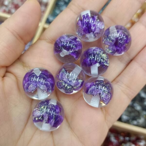 A13-6 Inlaid Shiny Butterfly Beads