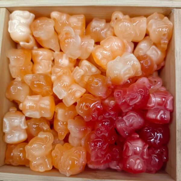 Open Hole Shimmer Color Shift Elephant Beads