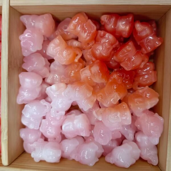 Open Hole Shimmer Color Shift Elephant Beads