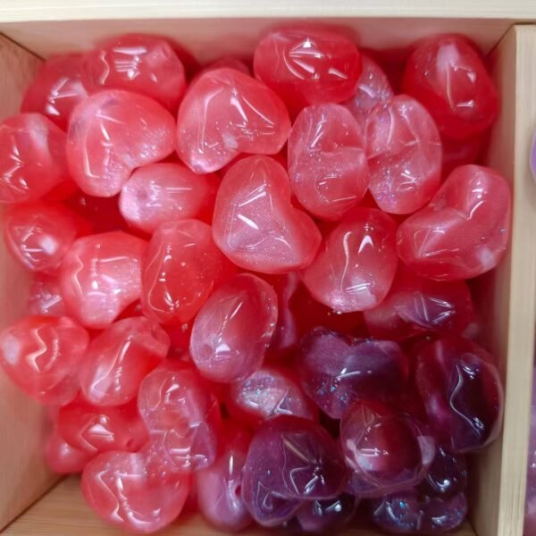 Shimmer Color Shift Heart Beads