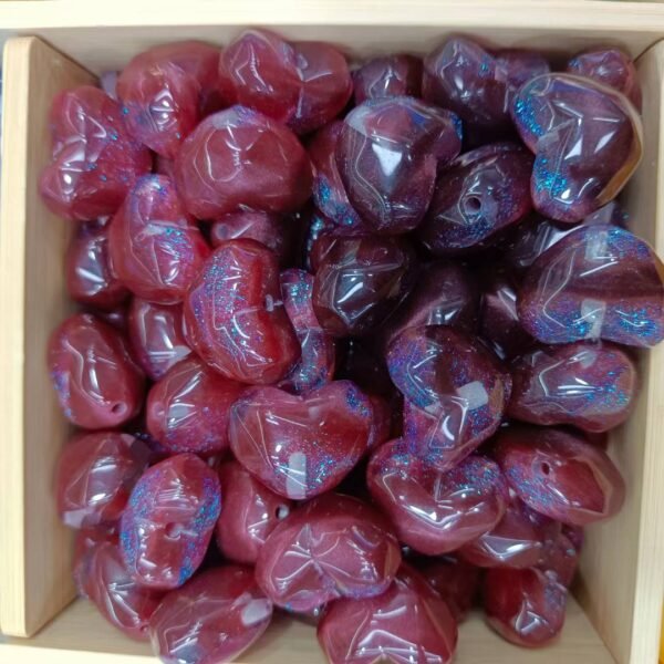 Shimmer Color Shift Heart Beads