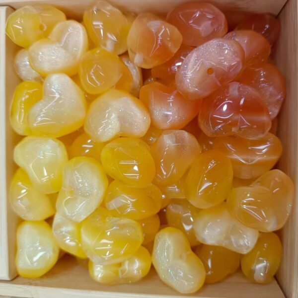 Shimmer Color Shift Heart Beads