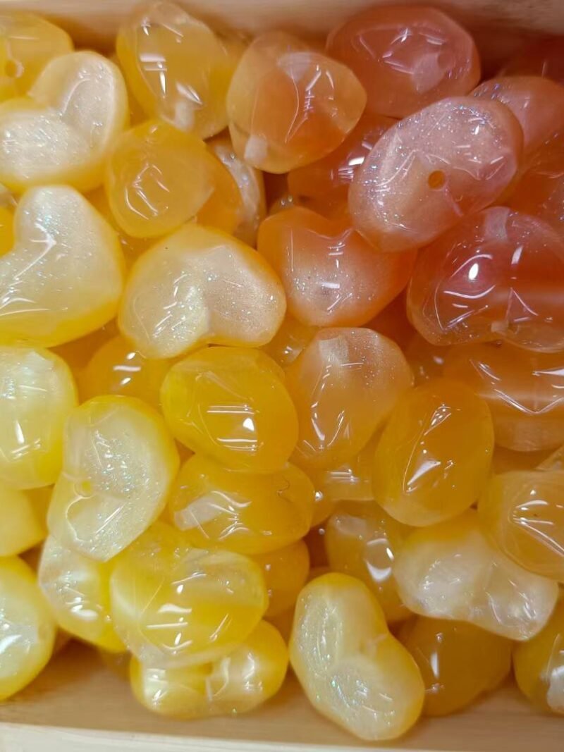 Shimmer Color Shift Heart Beads