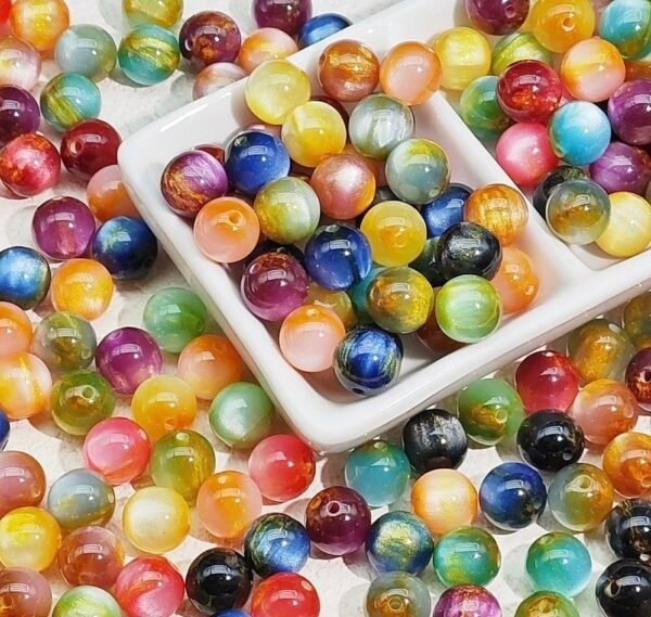 Star Sky Flowing Color Blended Beads 10mm