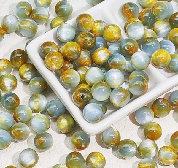Star Sky Flowing Color Blended Beads 10mm