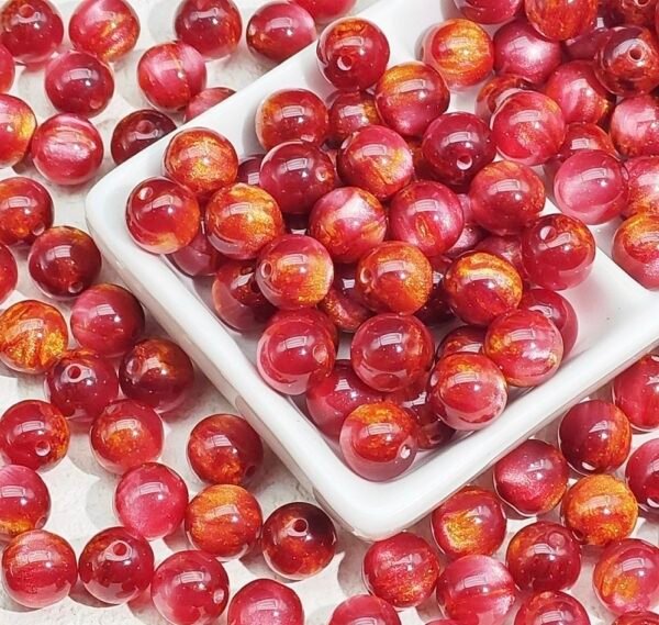 Star Sky Flowing Color Blended Beads 10mm