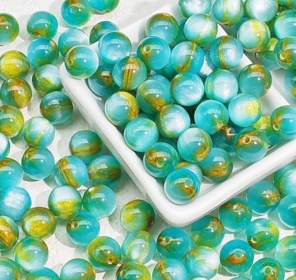 Star Sky Flowing Color Blended Beads 10mm
