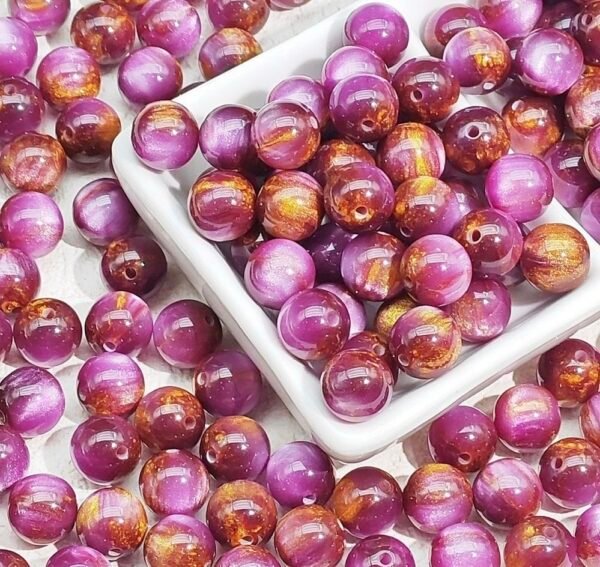 Star Sky Flowing Color Blended Beads 10mm