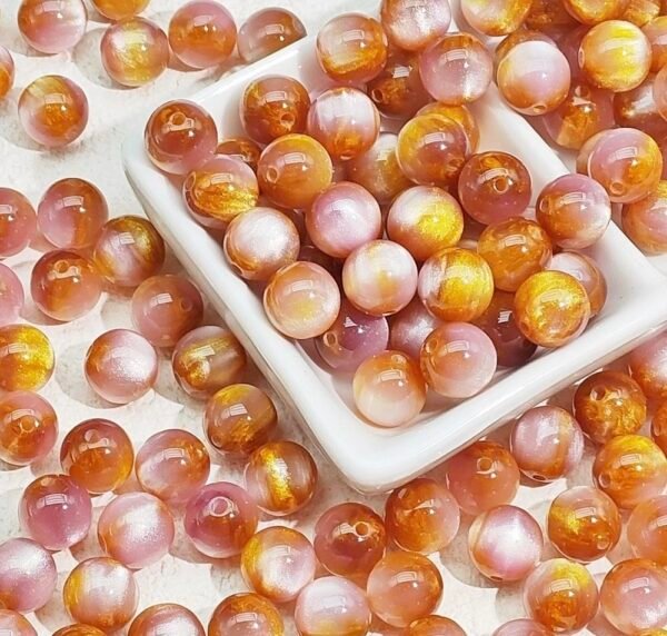 Star Sky Flowing Color Blended Beads 10mm