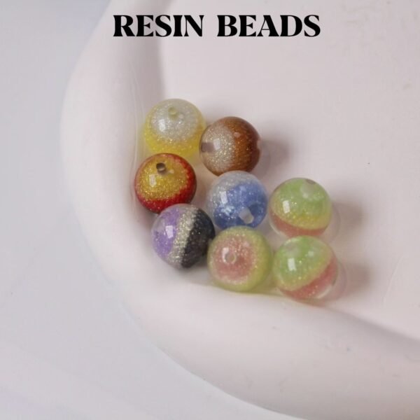 Tri-color Gradient Texture Beads