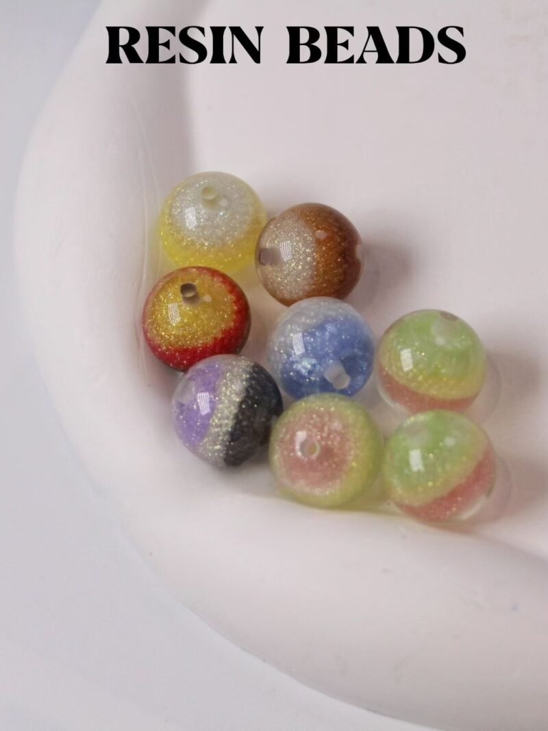 A21 Tri-color Gradient Texture Beads