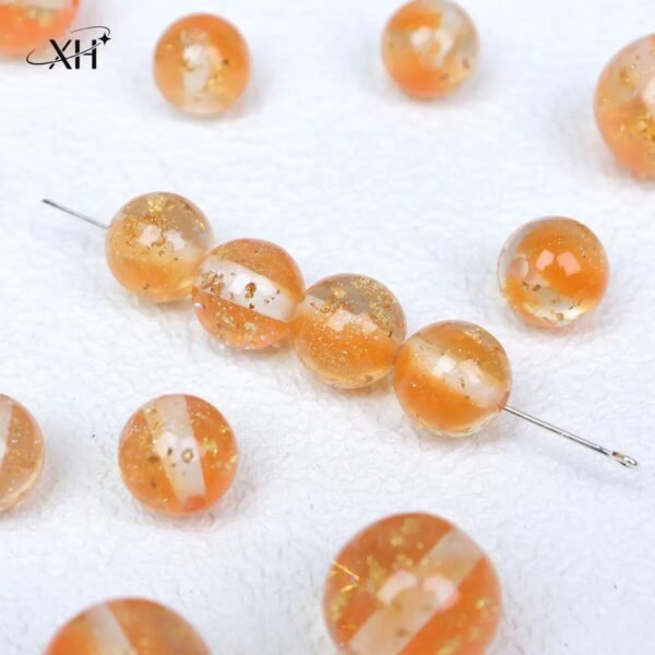 Gold Foil Shimmer Beads