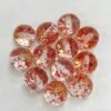 Clear Beads with Inner Floral Bits