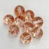 Clear Beads with Inner Floral Bits