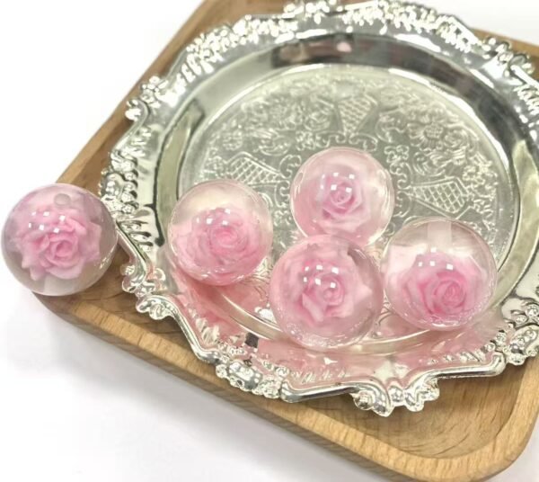 Lumi Inlaid Rose Beads