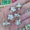 Inlaid Alloy Plum Blossom Beads