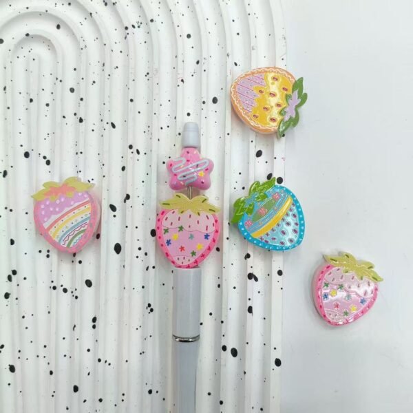 3D Embossed Open Hole Strawberry