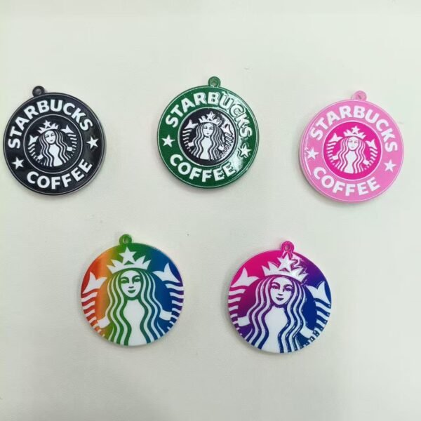 A51 3D Embossed Hanging Hole Colorful Starbucks