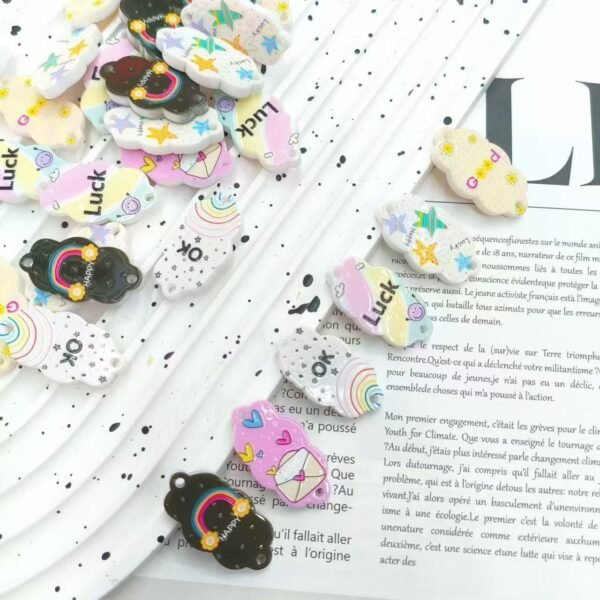 3D Embossed Double Hanging Hole Lucky Letters