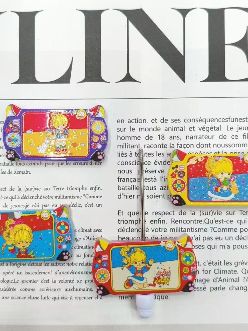 3D Embossed Open Hole Rainbow Brite