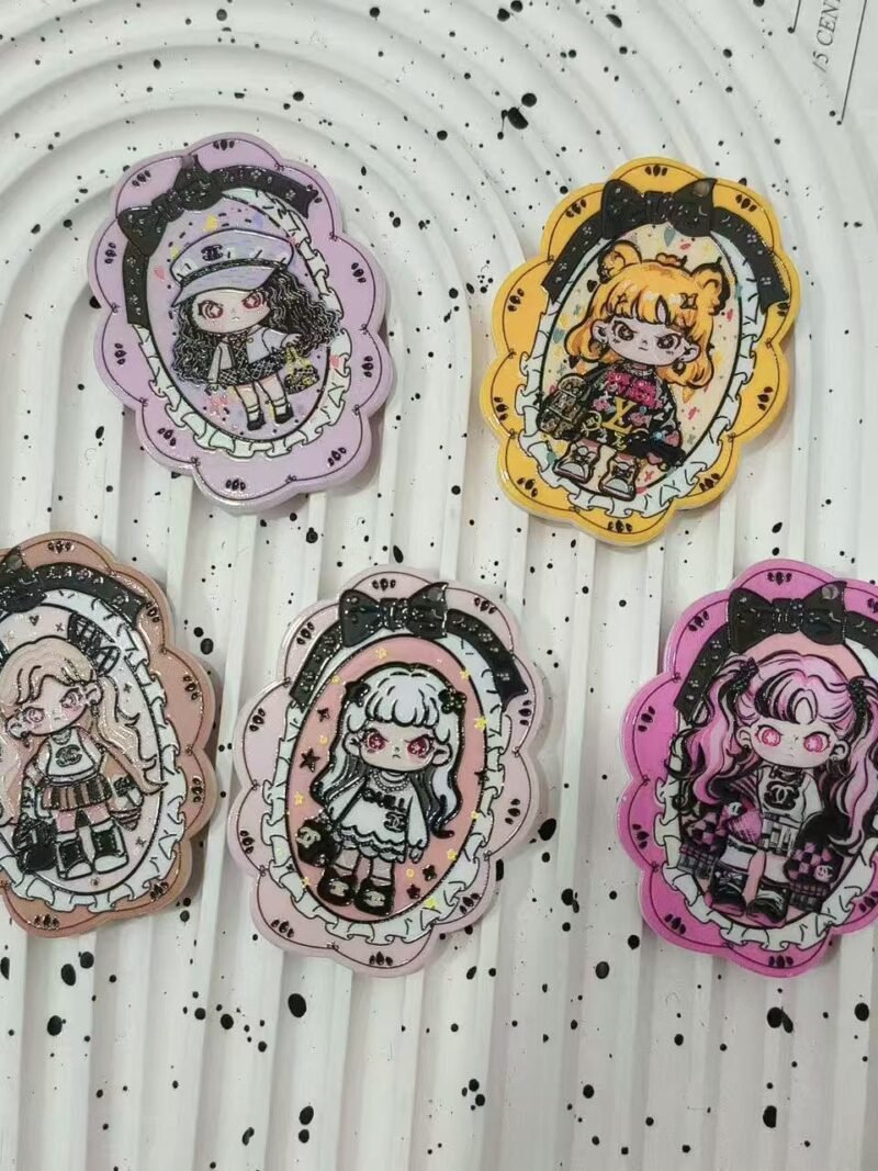 A67 3D Embossed Hanging Hole Girl