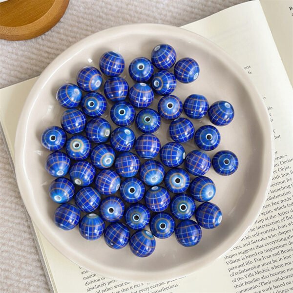 A79-12 Multi-color Plaid Beads