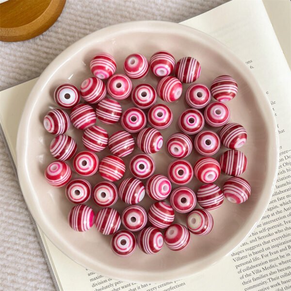 A79-8 Multi-color Plaid Beads