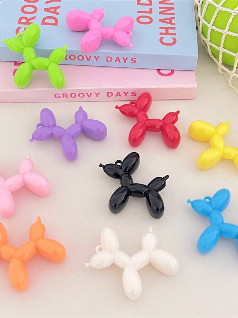 Macaron Color Balloon Dog Beads