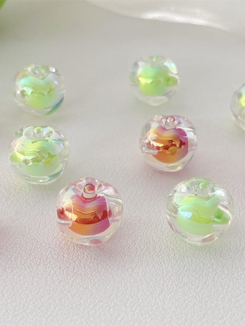 Open Hole Apple Beads