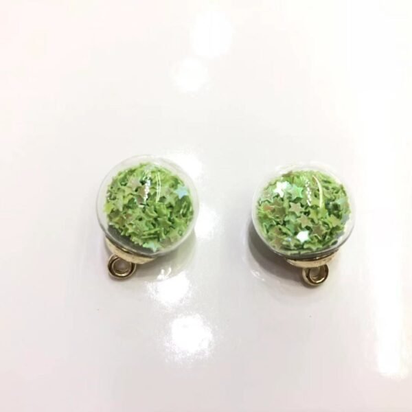 A96-14 Colorful Sequin Glass Ball Pendant