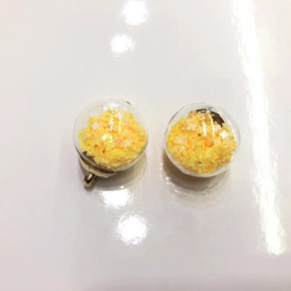 A96-15 Colorful Sequin Glass Ball Pendant